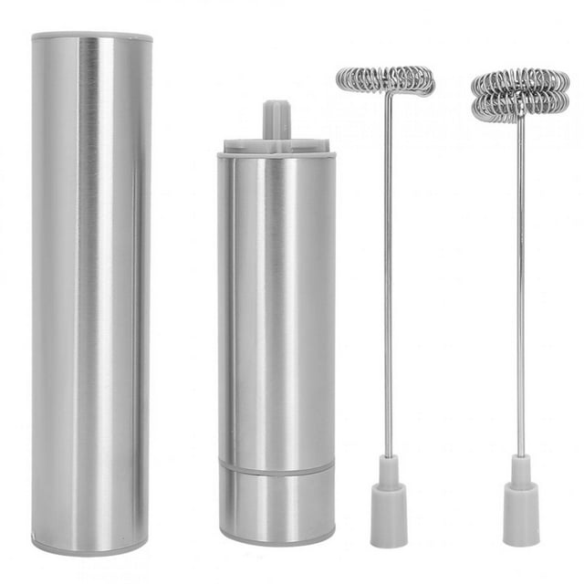 Handheld Aerator, Stainless Steel Portable Electric Whisk, Battery Powered Multifunctional Blender, Milk Coffee Tea Stirring Bar Suitable for family coffee shop restaurant