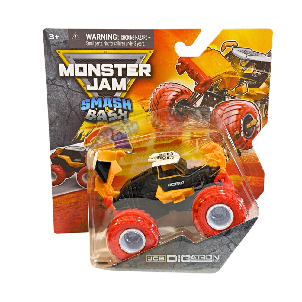 Monster Jam JCB Digatron Smash & Bash 1:64 Monster Truck, Series 4