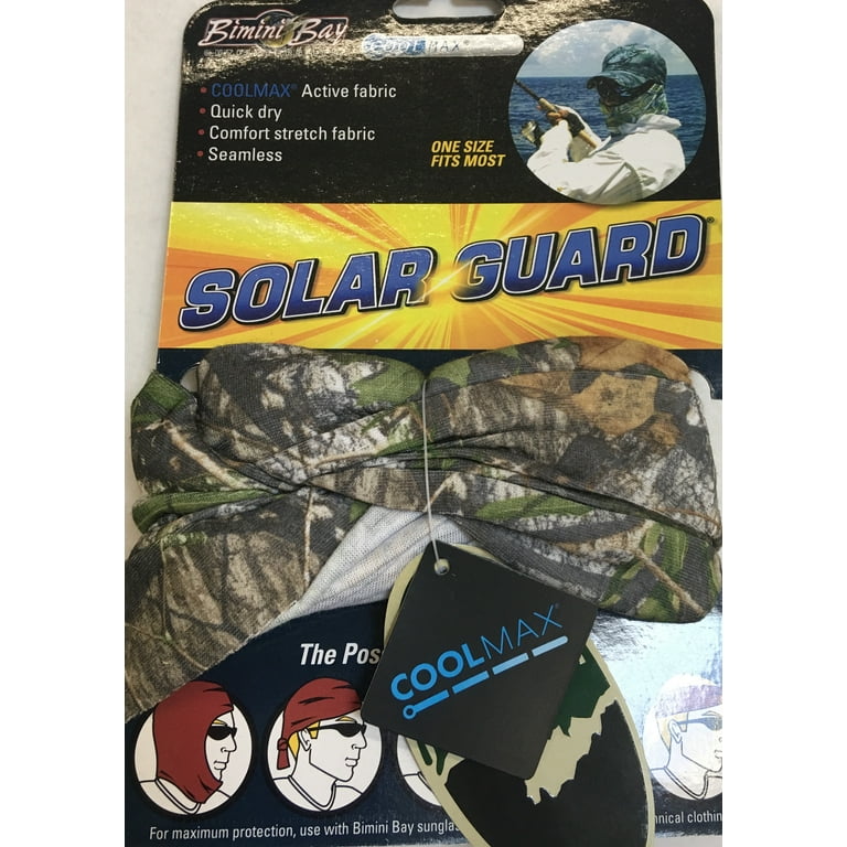(2 pack) Bimini Bay Outfitters Solarguard Headwear, 100% polyester, Camo color, Unisex