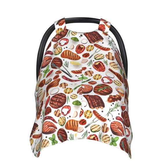 Naloa Cooking Bbq Baby Car Seat Cover, Breathable Baby Carrier Cover, Multiuse Baby Carrier Cover & Nursing Breastfeeding Cover
