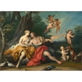 thumbnail image 3 of Jacopo Amigoni 14x11 Black Modern Framed Museum Art Print Titled - Venus and Adonis, 3 of 5