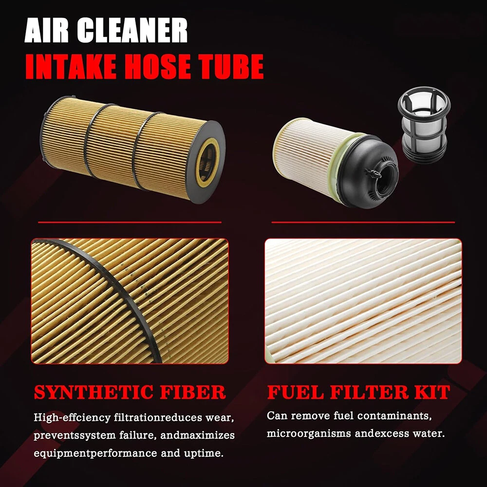 Aniceparthy Oil & Fuel Filter Kit Fits For Freightliner Cascadia most DD13 DD15 DD16 engines P551063 P551005 FS20083