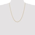 thumbnail image 4 of 14K Solid Yellow Gold 1.5mm Parisian Spiga Wheat Link Chain Necklace, 4 of 5