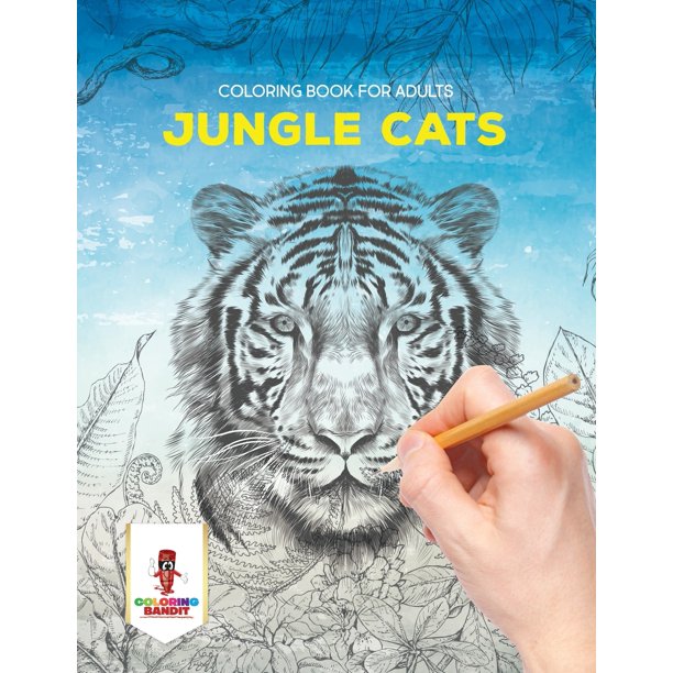 Download Jungle Cats: Coloring Book for Adults (Paperback) - Walmart.com - Walmart.com