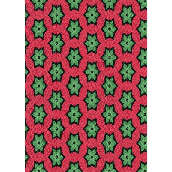 Ahgly Company Machine Washable Indoor Rectangle Transitional Hazel Green Area Rugs, 8' x 10'