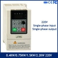 VFD Inverter 0.4KW0.75KW1.5KW2.2KW Singlephase Input 1phase Output