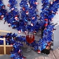 thumbnail image 7 of Hvmvliv 4th of July Garland Decoration Patriotic Star Tinsels Garland 78.7 Inches Red White Blue Plastic Streamer Foil Fringe for Independence Day Party Venue Decor, 7 of 7