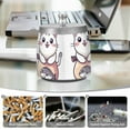 thumbnail image 6 of Yayeee Ashtray with Lid for Cigarette Smokeless Stainless Steel Home Ash Holder, White Cute Cat, 6 of 7