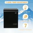 thumbnail image 6 of Krib B Deep Freezer 3.5 Cu.ft, Chest Freezer with 3 Grade Temperature (-4°F to 6.8°F), Removable Basket, for Dorm, Apartment, Kitchen, Black, 6 of 6