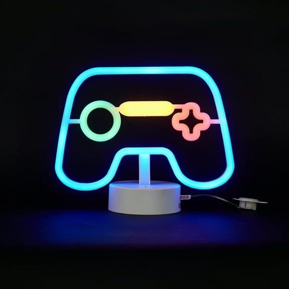 Neon LED Kids Table Lamp, Your Zone, Gaming Controller