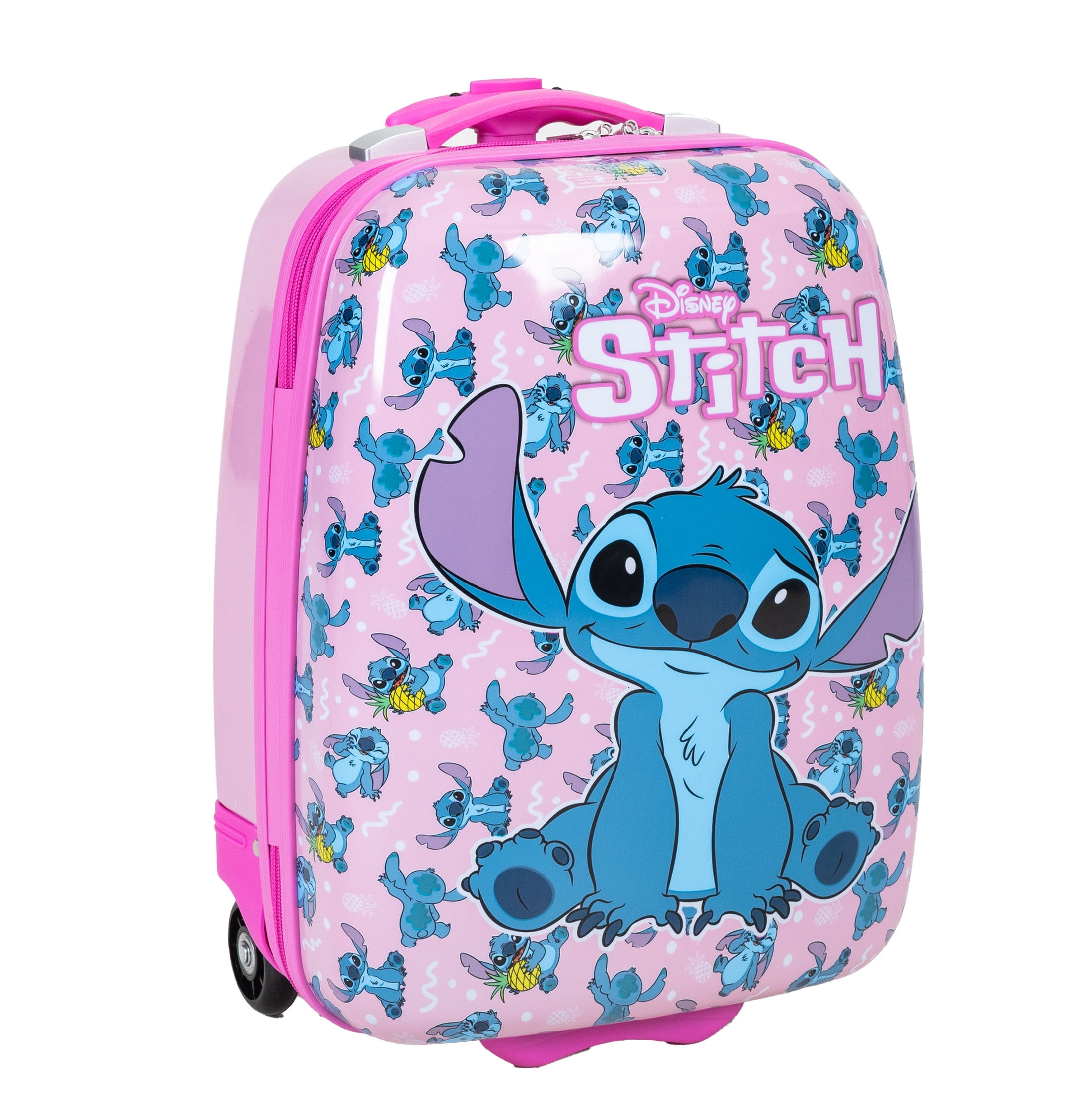 Disney Lilo and Stitch Kid's 16" Carry On Hardside Luggage Spinner -Pink
