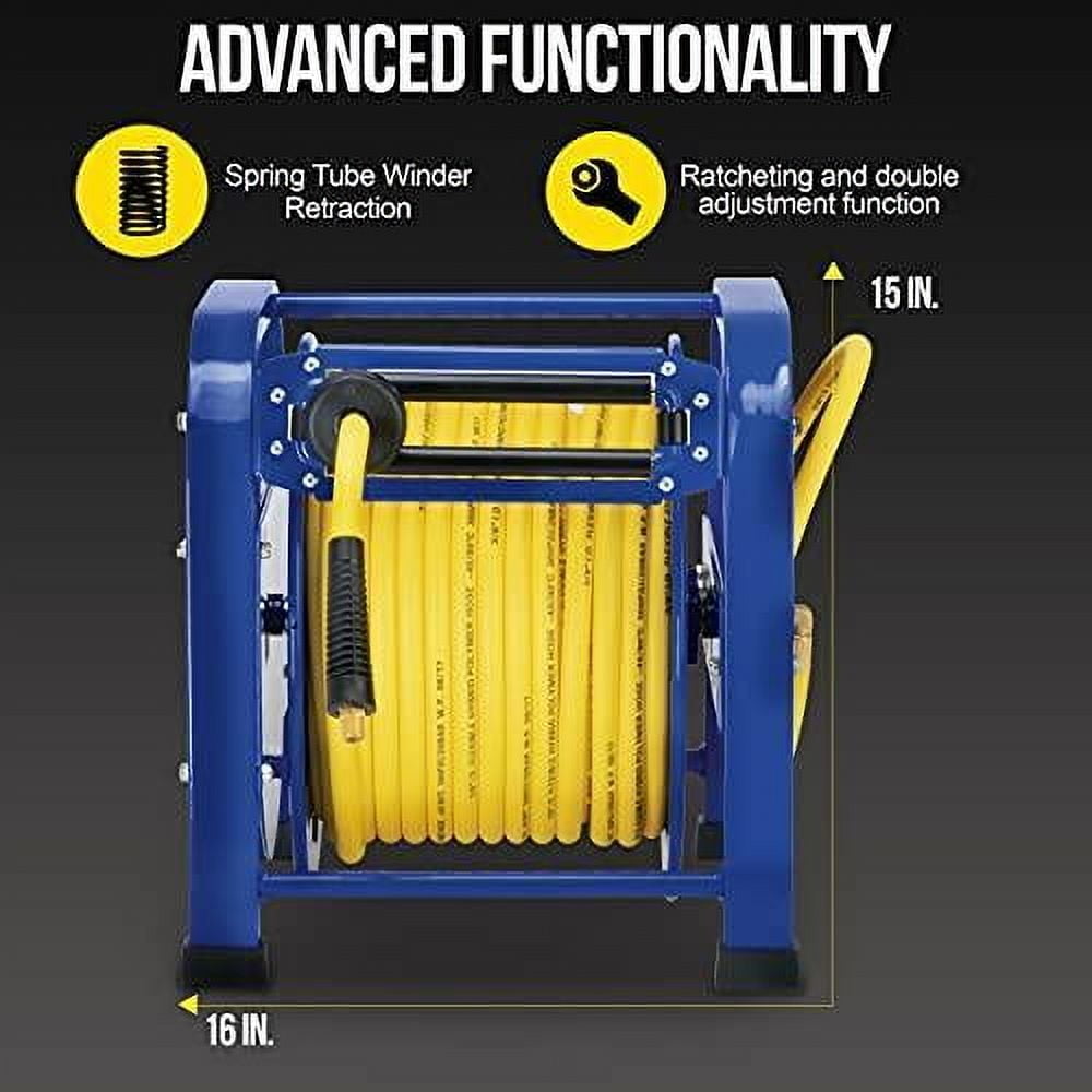 GOODYEAR Spring Driven Steel Retractable Hose Reel (3/8 in. x 100 ft.)
