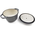 thumbnail image 5 of HAWOK Enameled Cast Iron Dutch Oven with Lid, 1.5 Quart Deep Round Dutch Oven with Dual Handles, Grey, 5 of 5
