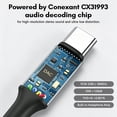 thumbnail image 3 of Atzeste USB C to 3.5mm Headphone Jack Audio Adapter, DAC CX31993 HiFi USB C to Aux Female Audio Dongle Compatible with iPhone 16/15 Series, iPad Pro, MacBook, Samsung Galaxy S24/S23/S22, 3 of 7