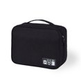 thumbnail image 3 of Minnieouse Bolsa de viaje Compartimiento portátil Organizador de almacenamiento Monedero con cremallera Bolso de gran capacidad Estuche a prueba de polvo Envolturas para manijas de equipaje Negro Minnieouse AP011174-02, 3 of 6