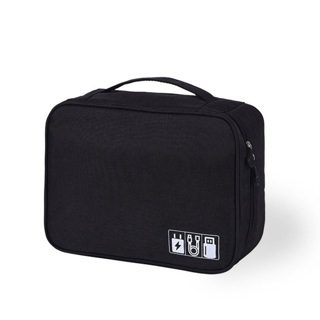 Sonducket Bolsa de viaje Compartimiento portátil Organizador de almacenamiento Monedero con cremallera Bolso de gran capacidad Estuche a prueba Type2 NO2