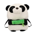 thumbnail image 3 of Mochila de felpa Mochila de moda con diseño de panda de dibujos animados para decoración de aniversario de niños, 3 of 8