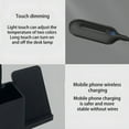 thumbnail image 5 of HIBIBUD LED Eye Protection Desk Lamp With 10 W Wireless Charger With Pen Storage Multifunctional Three-in-one,With Indicator,Black, 5 of 7