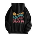 thumbnail image 1 of WEAIXIMIUNG Sweatshirts Grande Taille pour Femmes 3X Sweat à Capuche Décontracté Col Rond Imprimé Lettres Anglaises, 1 of 3