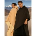 thumbnail image 4 of SQDWYGG Oversized Blanket Cloak,Weighted Cloak Hoodie Unisex Loose Fit,Arcane Hoodie for Men Women,Cozy Wearable Blanket Poncho Gift,Dark Brown,1, 4 of 7