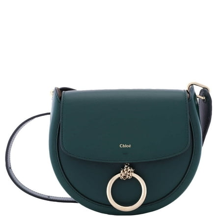 Chloe Ladies Marble Green Arlene Leather Crossbody Bag