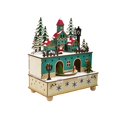 thumbnail image 4 of Caja de música con luces navideñas, decoración navideña, caja de música para armar tú mismo, figuras con luces LED para chimenea, fiestas y vacaciones, 4 of 9