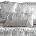 thumbnail image 2 of 6 Piece Twin Comforter Set with Shimmering Appeal, Silver- Saltoro Sherpi, 2 of 5