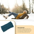 thumbnail image 4 of Headbands Autumn Windproof Elastic Head Protector Multicolor Adjustable Wide Warm Chunky Headbands Ladies Ear Muffs Hair Accessories for Girls Navy, 4 of 6