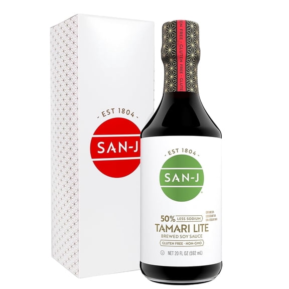 San-J Gluten Free Soy Sauce Tamari Lite - 20 oz