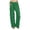 Green*, variant on Women's Pants Straight Leg Solid Color Casual Comfortable Stretch Plus Size Bottoms Everyday Wear with Pockets Drawstring Chic Holiday Trousers