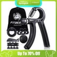 thumbnail image 2 of FitBeast Funny Hand Grip Strengthener Workout Kit (5 Pack) Forearm Grip Adjustable Resistance Hand Gripper, Finger Exerciser, Finger Stretcher, Grip Ring, 2 of 17