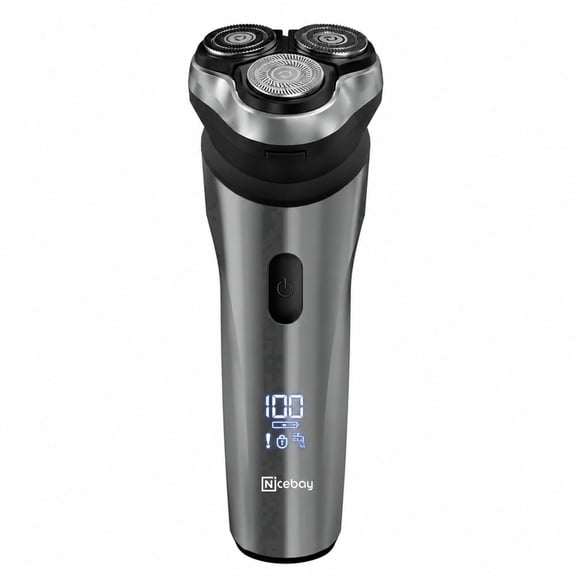 Nicebay Electric Razor, Electric Shavers for Men, Wet/Dry Shaver LED Display/Travel Lock/Type C/Ipx7