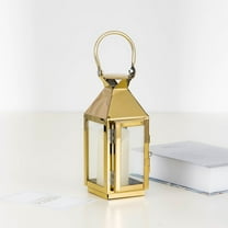 Efavormart 8" GOLD Stainless Steel Lantern Candle Holder Tabletop Centerpiece