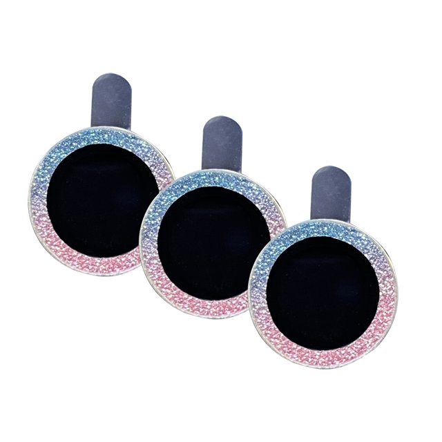 HEVIRGO 3Pcs Camera Lens Tempered Glass Rhinestone Scratch-resistant Ultra-thin Phone Camera Lens Metal Ring Full Cover for iPhone 11 Pro/11 Pro Max/12 Pro/12 Pro Max/13 Pro/13 Pro Max