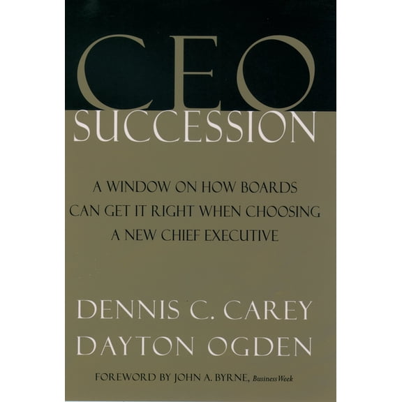 CEO Succession, (Hardcover)