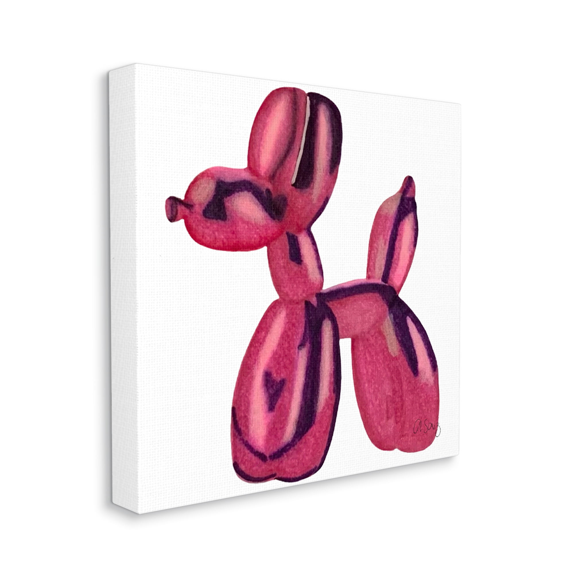 Stupell Industries Abstract Balloon Animal Abstract Painting Gallery Wrapped Canvas Print Wall Art, 36 x 36