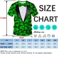 thumbnail image 4 of QTAGTESS Tuxedo T-Shirt St. Patty's Day Shirt Fake Suit with Bowtie Tee, 4 of 7