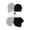 Multi (White, Grey, Black), variant on Women’s Wear 360 No Show Cushioned Socks, 8 Pack, Sizes 4-10