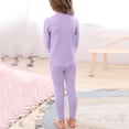 thumbnail image 5 of LUOGENLI Girl Summer Outfits Size 6 Under 10 4th of July Toddler Kids Boy Girl Clothes Unisex Solid Long Sleeve Warm Pullover Pjamas Sleepwear Tops Pants Set Outfits 8-9 Years, 5 of 6