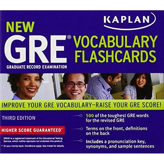 Pre-Owned Kaplan New GRE Vocabulary Flashcards (Paperback) 9781607148531