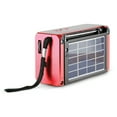thumbnail image 3 of QFX R-37 Black Rechargeable Solar 6 Band Radio with Flashlight AM, FM & SW 1-4 & Phone Charger, 3 of 8