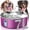 Pink, variant on Dog Water Fountain for Large Dogs 7L/236oz Stainless Steel Dog Water Bowl Dispenser Automatic Cat Water Fountain with Deeper Drinking Area, Multi-Filtration Pet Fountain with 6 Filters