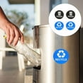 thumbnail image 4 of Milisten 8Pcs Waste Bin Sticker Recycle and Trash Stickers Square Blue PVC for Trash Can Decoration Home Use, 4 of 8