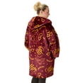 thumbnail image 2 of Harry Potter Womens Red Icon All Over Zip Through Blanket Hoodie (One Size), 2 of 6