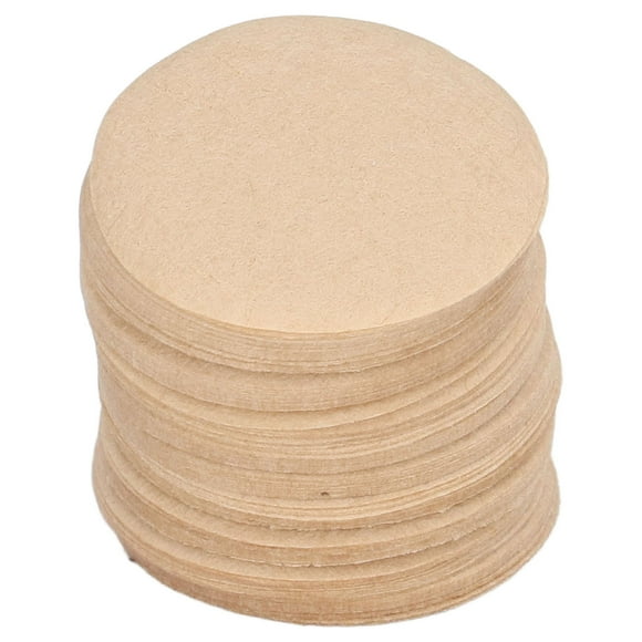 YUMILI 100 pcs Papier Filtre à café, Naturel Rond Capsule cafetière filtres Papier filtres à café Papier pour Restaurant café Boutique Bureau Usage Domestique