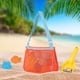 thumbnail image 4 of Bolsa De Juguetes Bolsa de playa de malla Ins Style Bolsa de mano Bolsa de recolección para exteriores (Orange Lake Blue), 4 of 7
