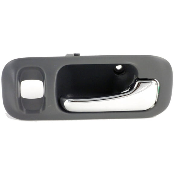 Dorman 82215 Rear Passenger Side Interior Door Handle for Specific Honda Models, Chrome Lever; Gray Housing