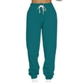 thumbnail image 2 of Edvintorg Women's Sweatpants High Waist Sporty Gym Athletic Jogger Pants Lounge Trousers Casual Plus Size Baggy Pants With Drawstring On Clearance, 2 of 5