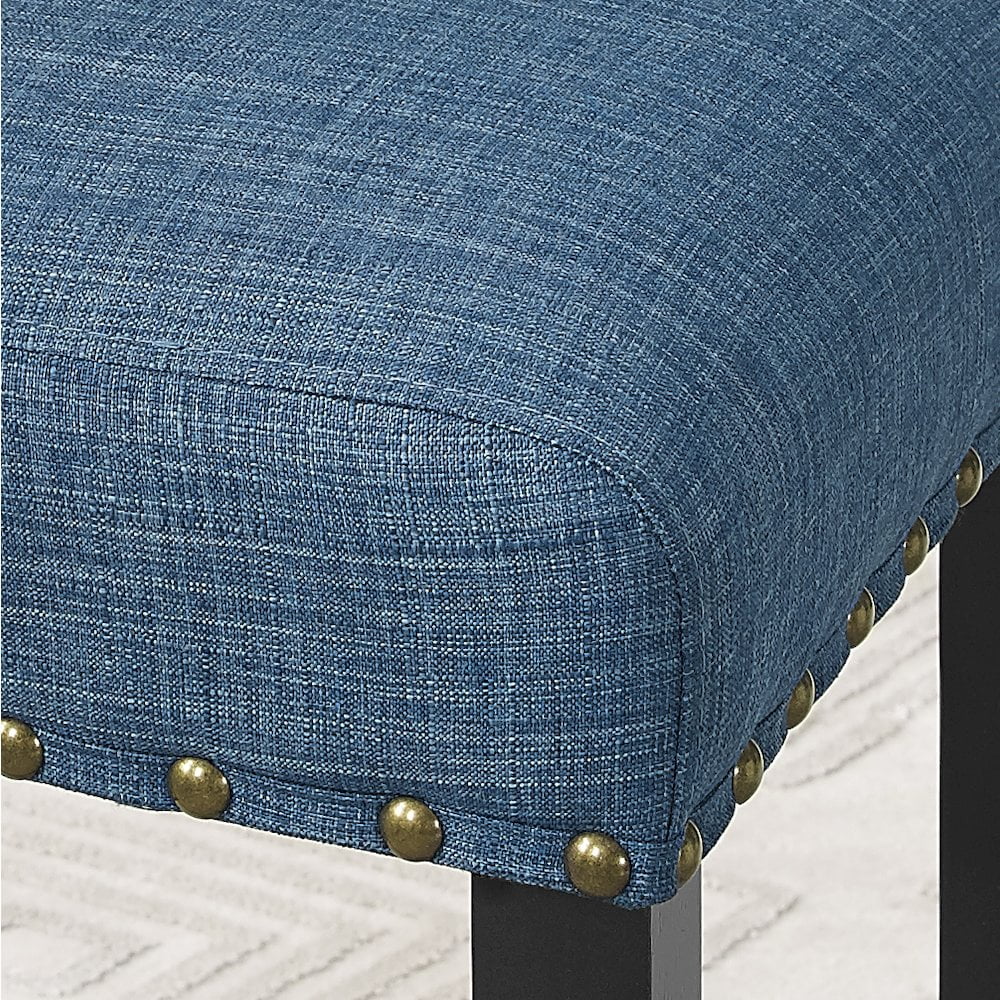 Roundhill Furniture Biony Bar Stool, Blue, Set of 2