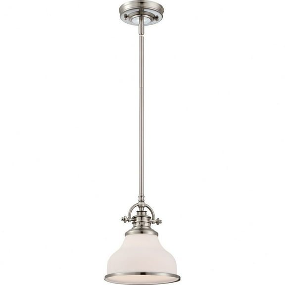 GRT1508BN Quoizel Lighting Grant - 1 Light Mini Pendant-Brushed Nickel Finish